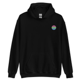 Polysexual Flag Embroidered Circle Hoodie: Celebratory LGBTQ+ Pride Design