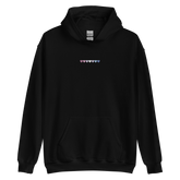 Embroidered Bigender Hoodie: Pride Flag Horizontal Heart Design