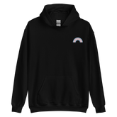 Embroidered Transgender Rainbow Hoodie: Pride Flag LGBTQ+ Design