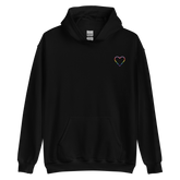 Gilbert Baker Pride Heart Hoodie: Embroidered Pride Sweatshirt