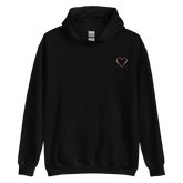 Lesbian Heart Hoodie: Embroidered Pride Sweatshirt