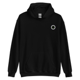 Embroidered Hoodie: Genderqueer Pride Ring Emblem Design