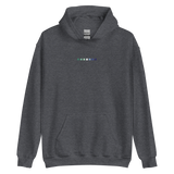Embroidered Gay Pride Hoodie: Pride Flag Horizontal Square Design