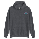 Embroidered Gilbert Baker Pride Rainbow Hoodie: Pride Flag LGBTQ+ Design