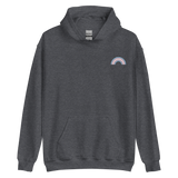 Embroidered Transgender Rainbow Hoodie: Pride Flag LGBTQ+ Design