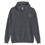 Embroidered Hoodie: Polysexual Pride Ring Emblem Design