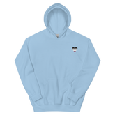 Asexual Flag Embroidered Heart Hoodie: Celebratory LGBTQ+ Pride Design