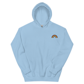 Embroidered Philly Pride Rainbow Hoodie: Pride Flag LGBTQ+ Design