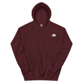 Nonbinary Flag Embroidered Circle Hoodie: Celebratory LGBTQ+ Pride Design