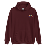 Embroidered Pansexual Rainbow Hoodie: Pride Flag LGBTQ+ Design
