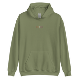 Embroidered Lesbian Hoodie: Pride Flag Horizontal Square Design
