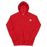 Agender Flag Embroidered Heart Hoodie: Celebratory LGBTQ+ Pride Design