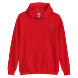 Polysexual Heart Hoodie: Embroidered Pride Sweatshirt