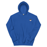 Asexual Flag Embroidered Heart Hoodie: Celebratory LGBTQ+ Pride Design