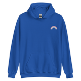 Embroidered Bigender Rainbow Hoodie: Pride Flag LGBTQ+ Design