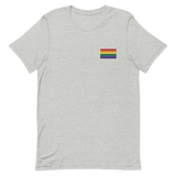 Pride Flag Embroidered T-Shirt