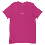 Embroidered Agender T-Shirt: Pride Flag Horizontal Circle Design