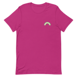 Embroidered Demigender Rainbow T-Shirt: Pride Flag LGBTQ+ Design