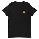 Intersex Flag Embroidered Circle Tee: Celebratory LGBTQ+ Pride Design