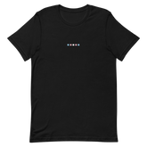 Embroidered Transgender T-Shirt: Pride Flag Horizontal Square Design
