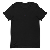 Embroidered Bisexual T-Shirt: Pride Flag Horizontal Square Design