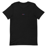 Embroidered Bisexual T-Shirt: Pride Flag Horizontal Square Design