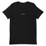 Embroidered Transgender T-Shirt: Pride Flag Horizontal Circle Design