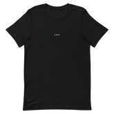 Embroidered Polysexual T-Shirt: Pride Flag Horizontal Circle Design