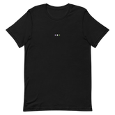 Embroidered Genderqueer T-Shirt: Pride Flag Horizontal Circle Design