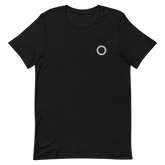 Embroidered Tee: Genderqueer Pride Ring Emblem Design
