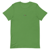 Embroidered Polyamory T-Shirt: Pride Flag Horizontal Circle Design