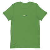 Embroidered Nonbinary T-Shirt: Pride Flag Horizontal Circle Design