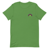 Embroidered Polyamory Rainbow T-Shirt: Pride Flag LGBTQ+ Design