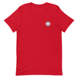 Transgender Flag Embroidered Circle Tee: Celebratory LGBTQ+ Pride Design