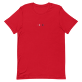 Embroidered Genderfluid T-Shirt: Pride Flag Horizontal Circle Design