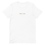 Embroidered Philly Pride T-Shirt: Pride Flag Horizontal Circle Design
