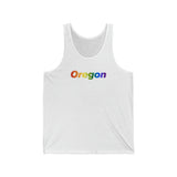 Oregon Tank-Top: Vibrant Pride Gradient Design