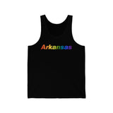 Arkansas Tank-Top: Vibrant Pride Gradient Design