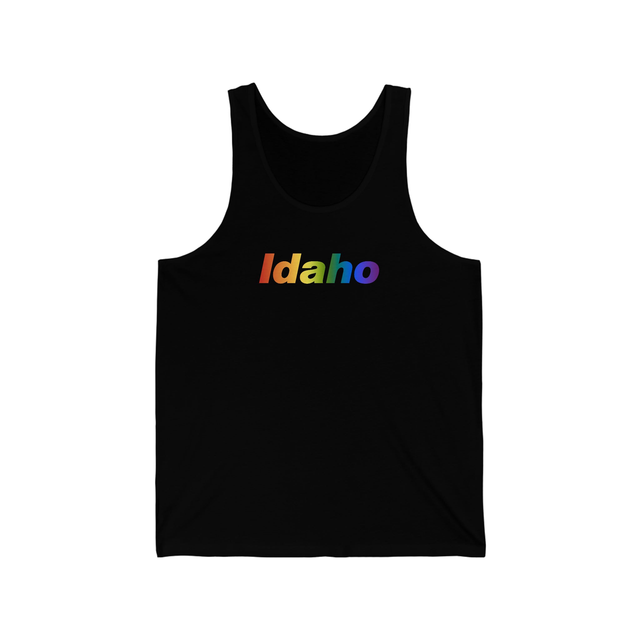 Idaho Tank-Top: Vibrant Pride Gradient Design