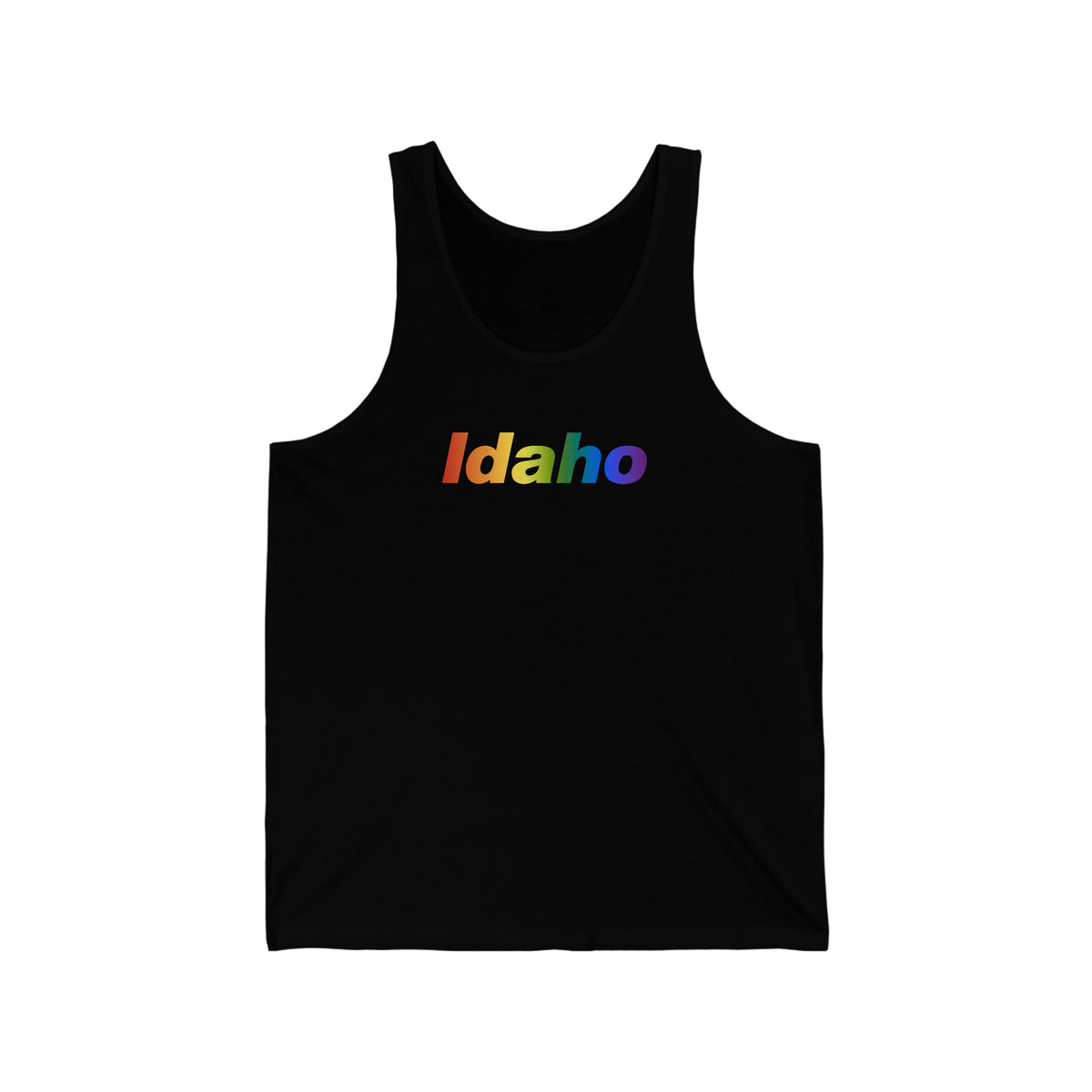 Idaho Tank-Top: Vibrant Pride Gradient Design