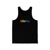 Idaho Tank-Top: Vibrant Pride Gradient Design