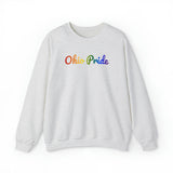 Ohio Pride Sweatshirt: Flowing Cursive Design with LGBTQ+ Gradient