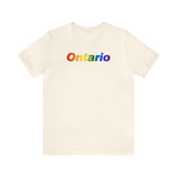 Ontario Pride Gradient T-Shirt: LGBTQ+ Designed Tee