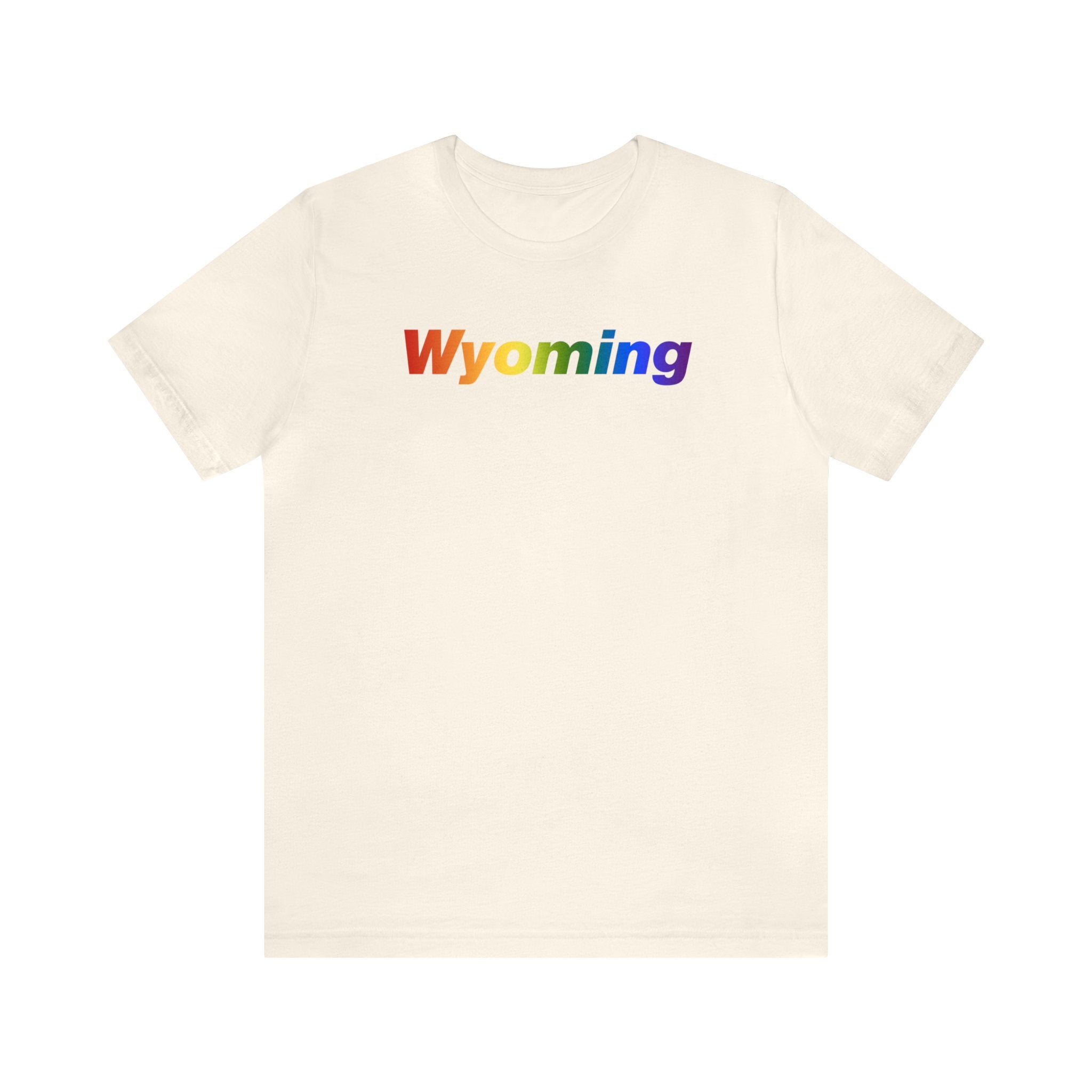 Wyoming Tee: Vibrant Pride Gradient Design