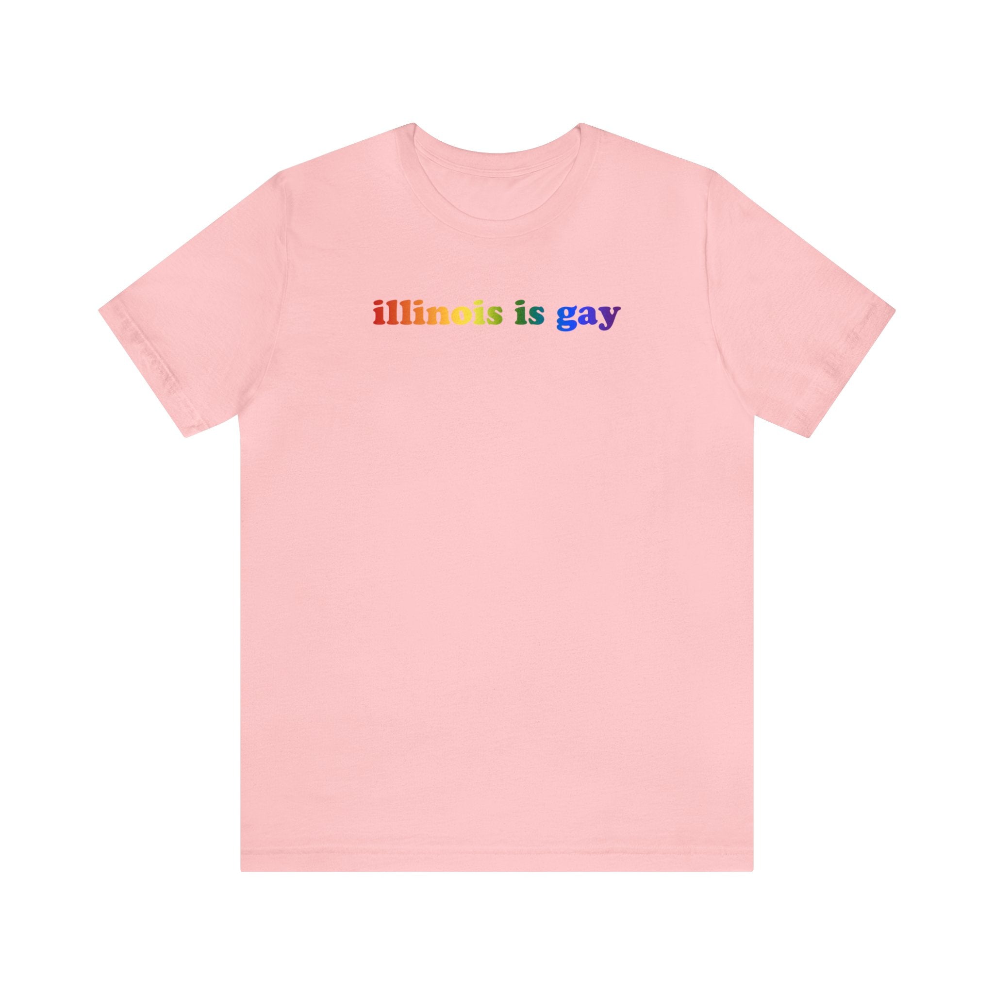 Illinois is Gay Pride T-Shirt: LGBTQ+ Flag Gradient Tee