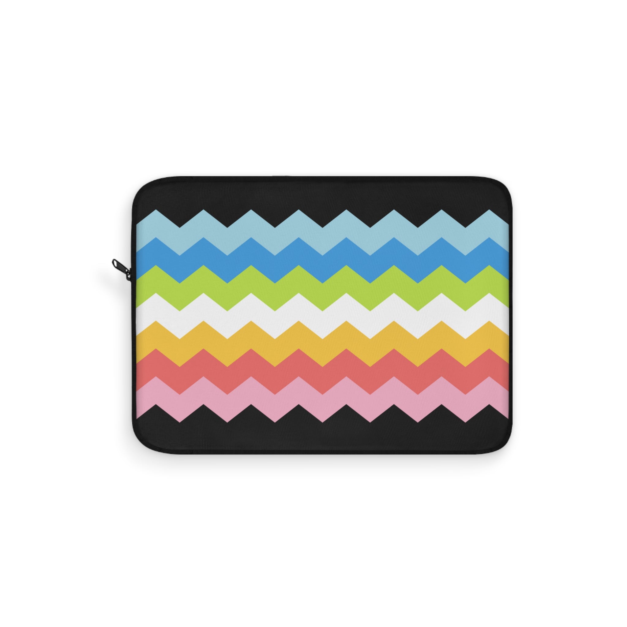 Queer Pride Flag Laptop Sleeve: Wavey Print Protective Case