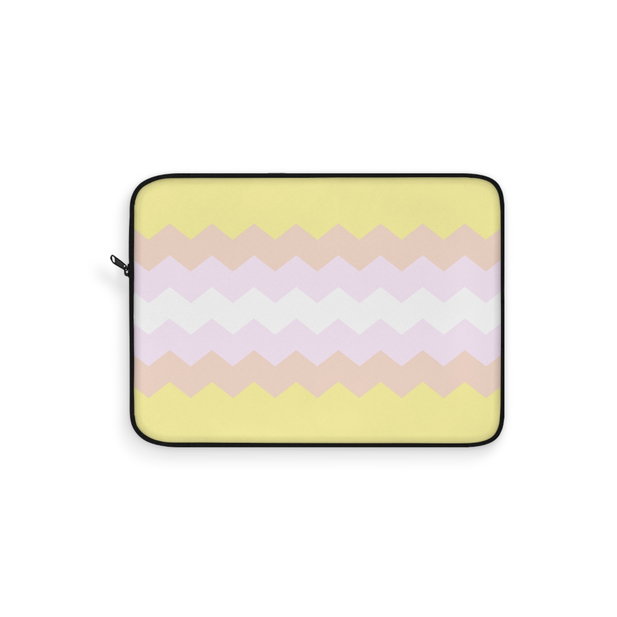 Pangender Pride Flag Laptop Sleeve: Wavey Print Protective Case