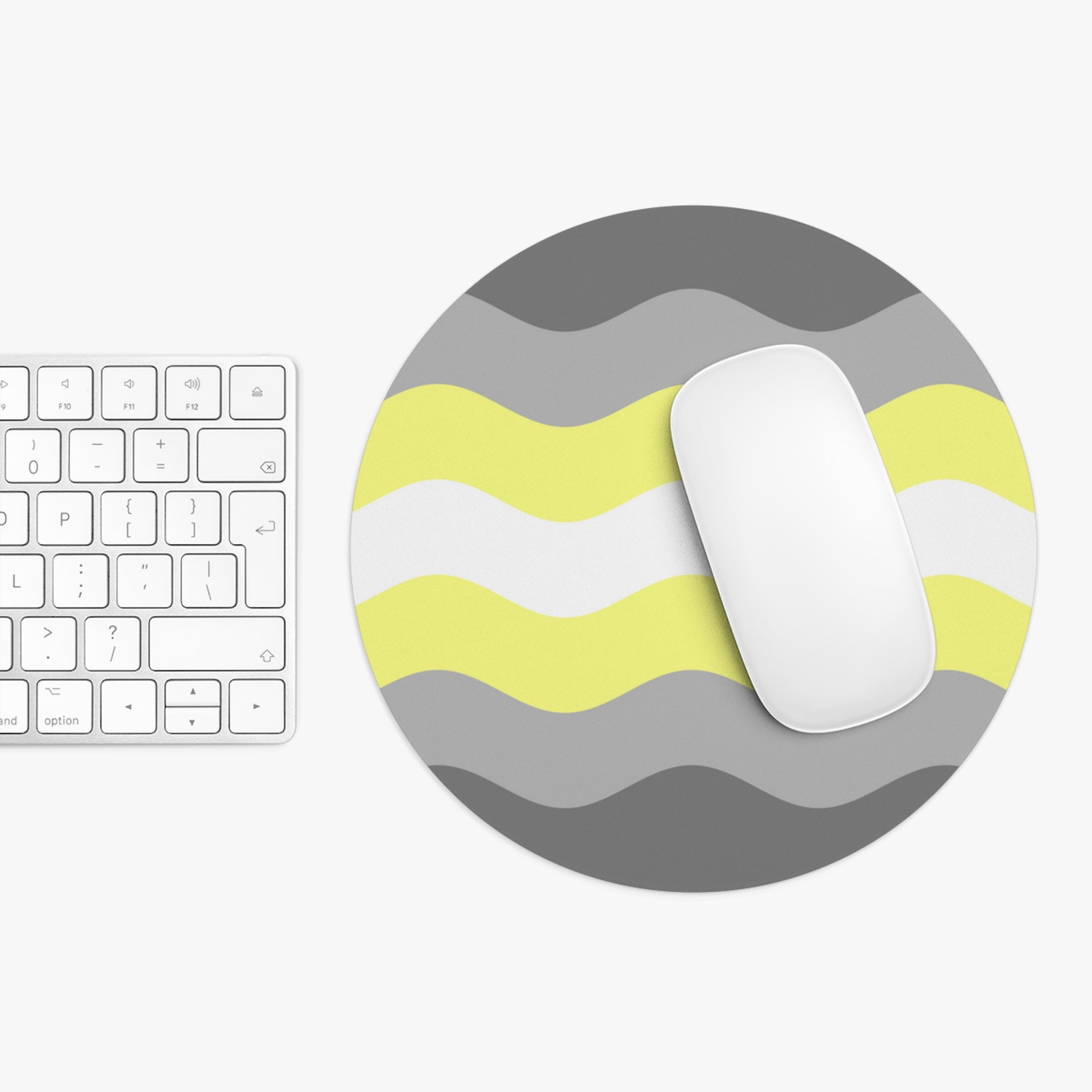 Demigender Flag Ripple Mousepad: Wavey Design for Desk