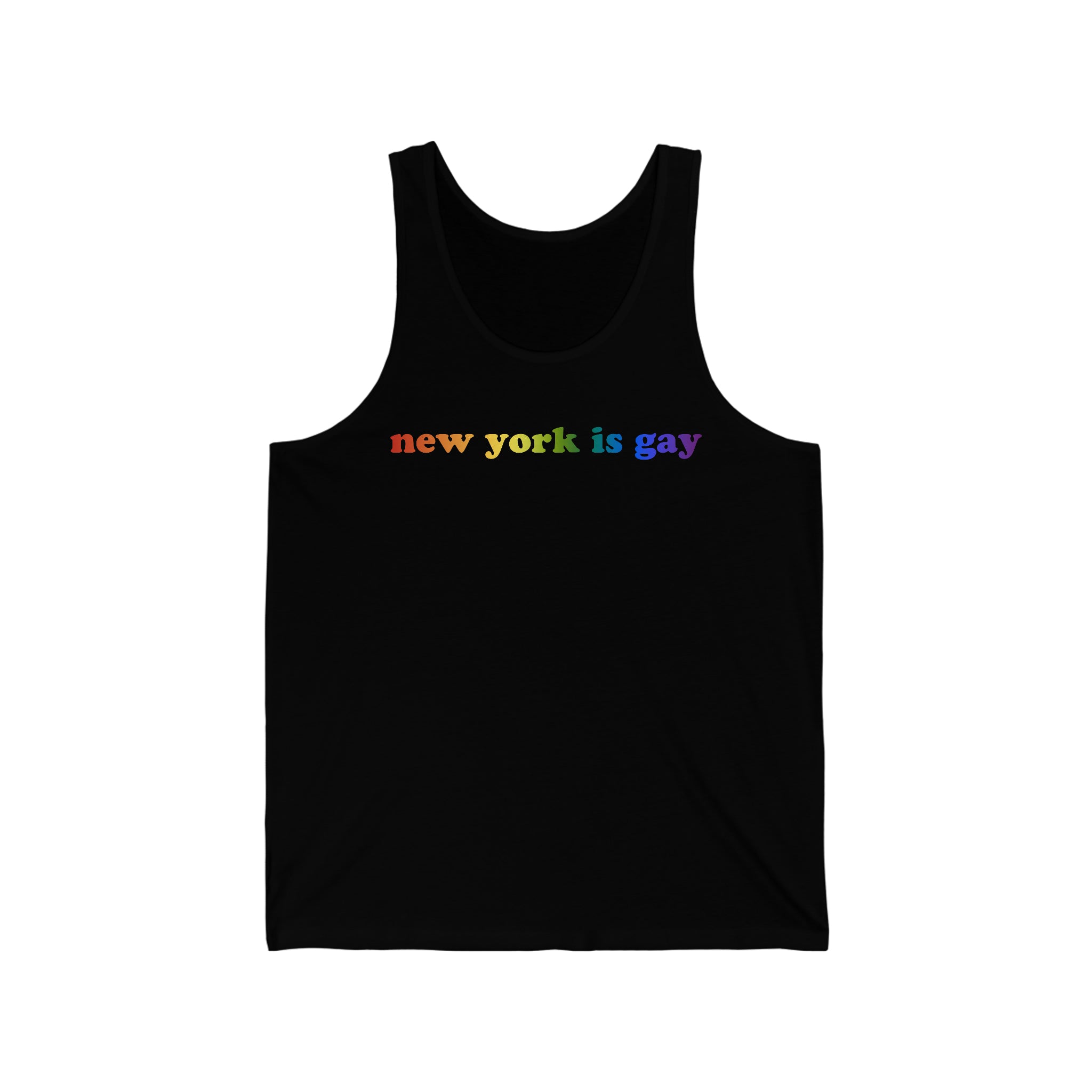 New York is Gay Pride Tank-Top: LGBTQ+ Flag Gradient Tank