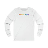 Florida is Gay Pride Long Sleeve T-Shirt: LGBTQ+ Flag Gradient Tee